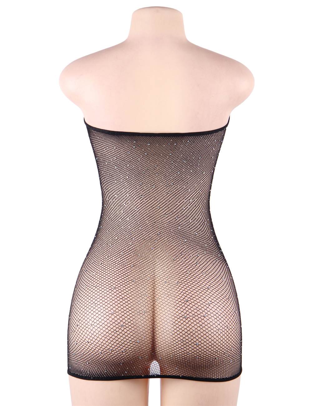 Fishnet Off-the-shoulder Sparkle Bodystocking