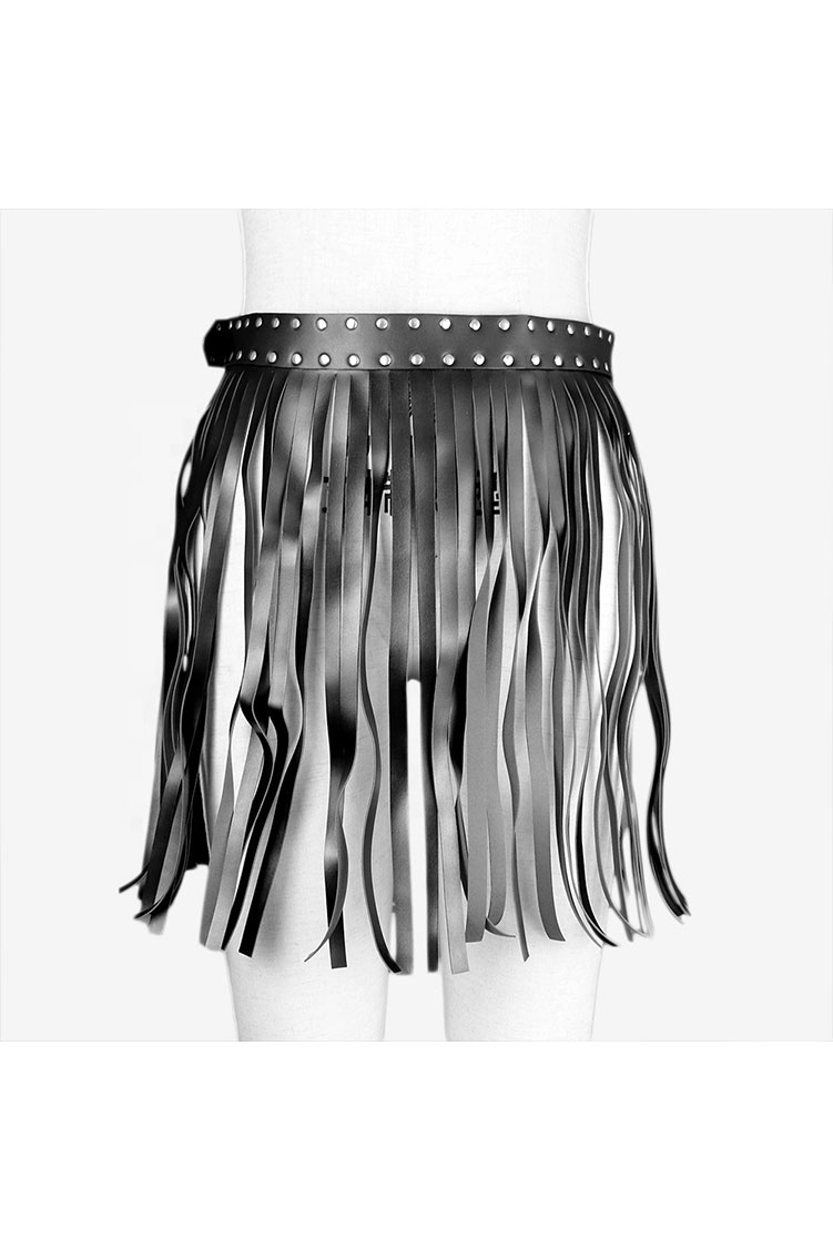 leather skirt